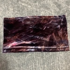 Velvet space dye tube top